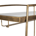 Scarritt Antique Brass Bar Cart by Uttermost