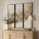 Smoke Break Hand Painted Modern Art - Set of 3 by Uttermost