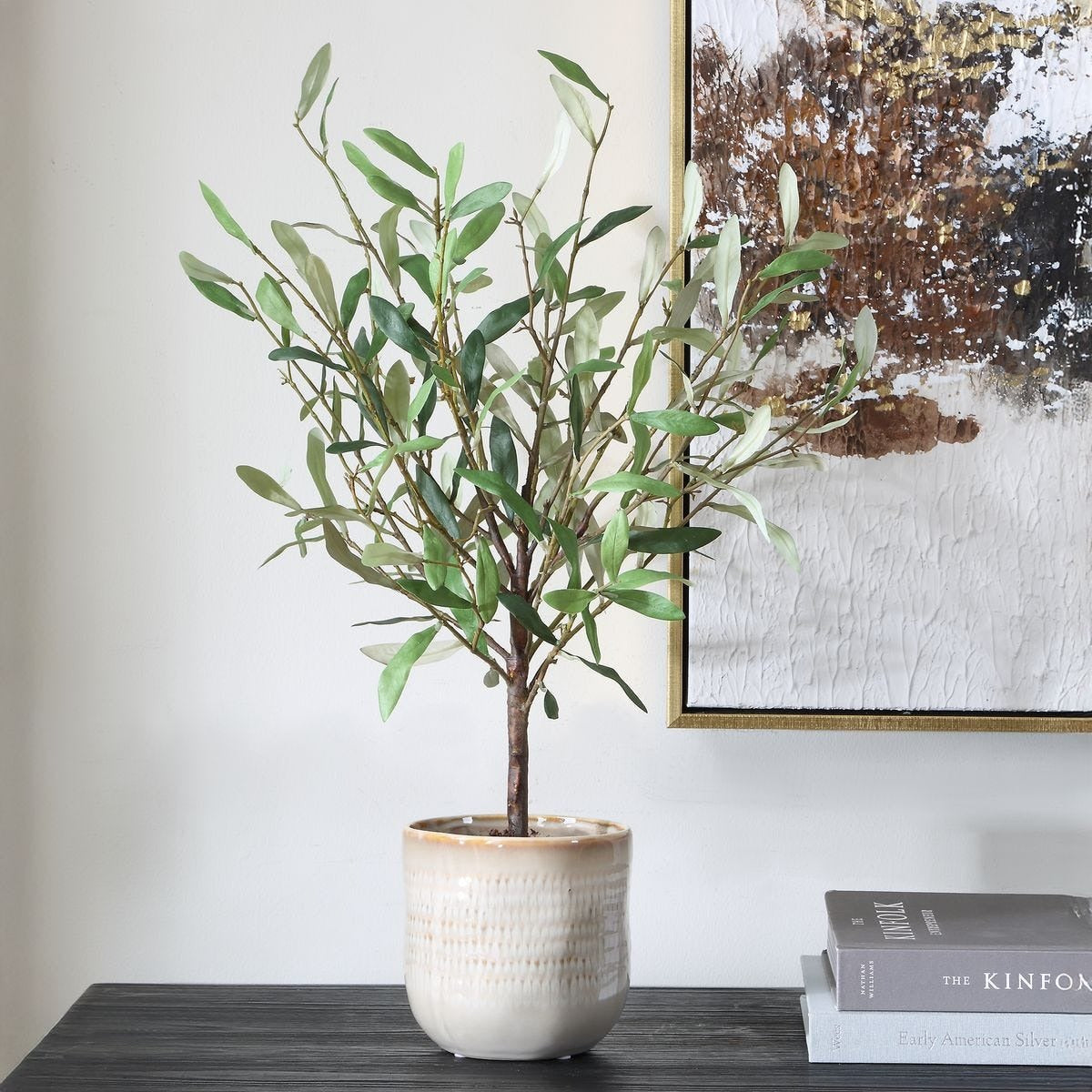 Solea Olive Accent and Textured Vase by Uttermost