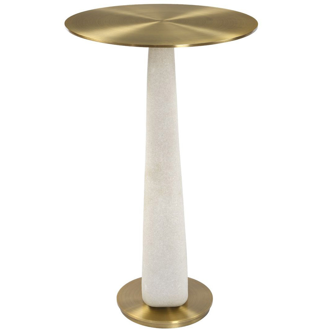 Sonia Modern Accent Table in Brass by Uttermost