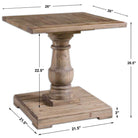 Stratford Pedestal End Table by Uttermost