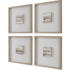 Studying Sepia Hand Painted Canvases - Set of 4 by Uttermost