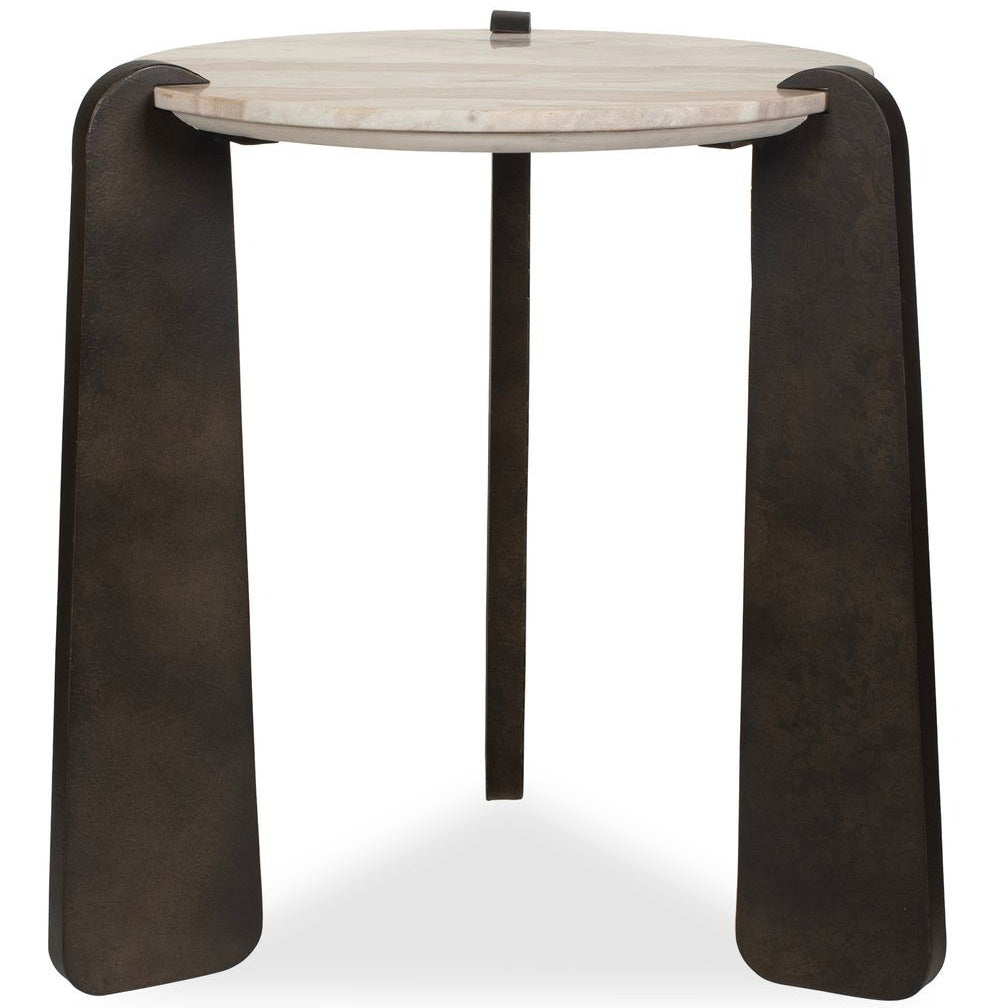 Talud Modern Side Table in Marble by Uttermost