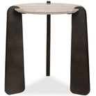 Talud Modern Side Table in Marble by Uttermost