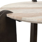 Talud Modern Side Table in Marble by Uttermost