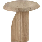 Tiernan Reclaimed Oak Round Side Table by Uttermost