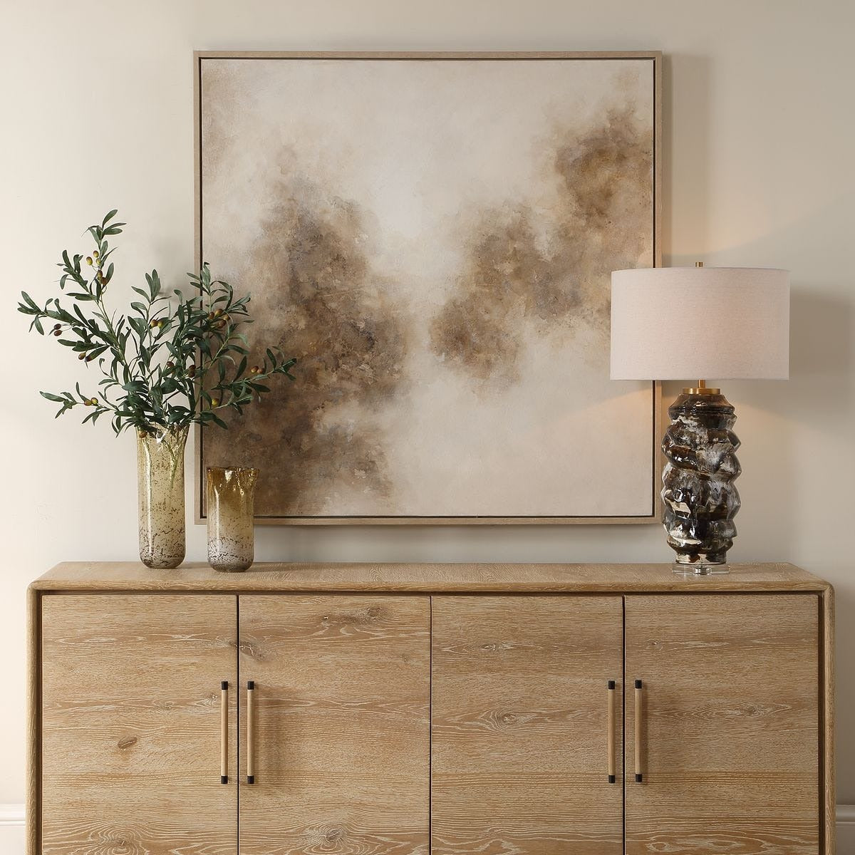 Up In Smoke Framed Modern Art by Uttermost