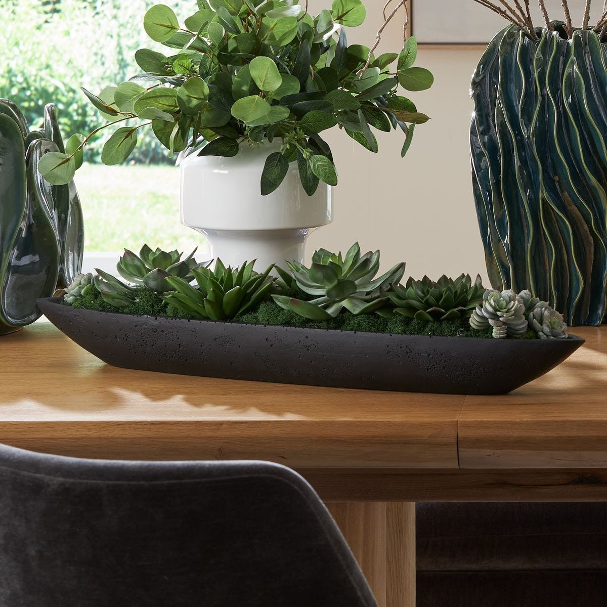Verde Succulent Centerpiece In Bowl by Uttermost