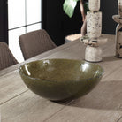 Veridian Shimmer Earthy Glass Bowl by Uttermost