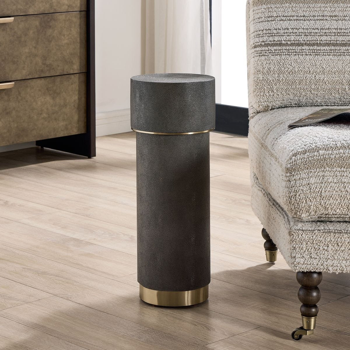 Wessex Drink Table in Charcoal by Uttermost
