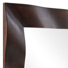 Wrinkle Wavy Mirror in Wood by Uttermost