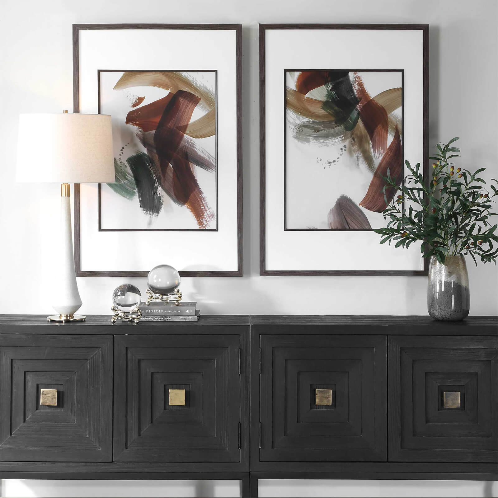 Velocity Framed Abstract Prints - Set of 2 by Uttermost