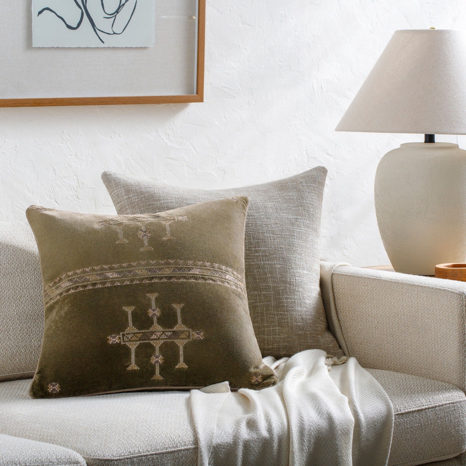 Velour Velvet Cushion by Keiichi