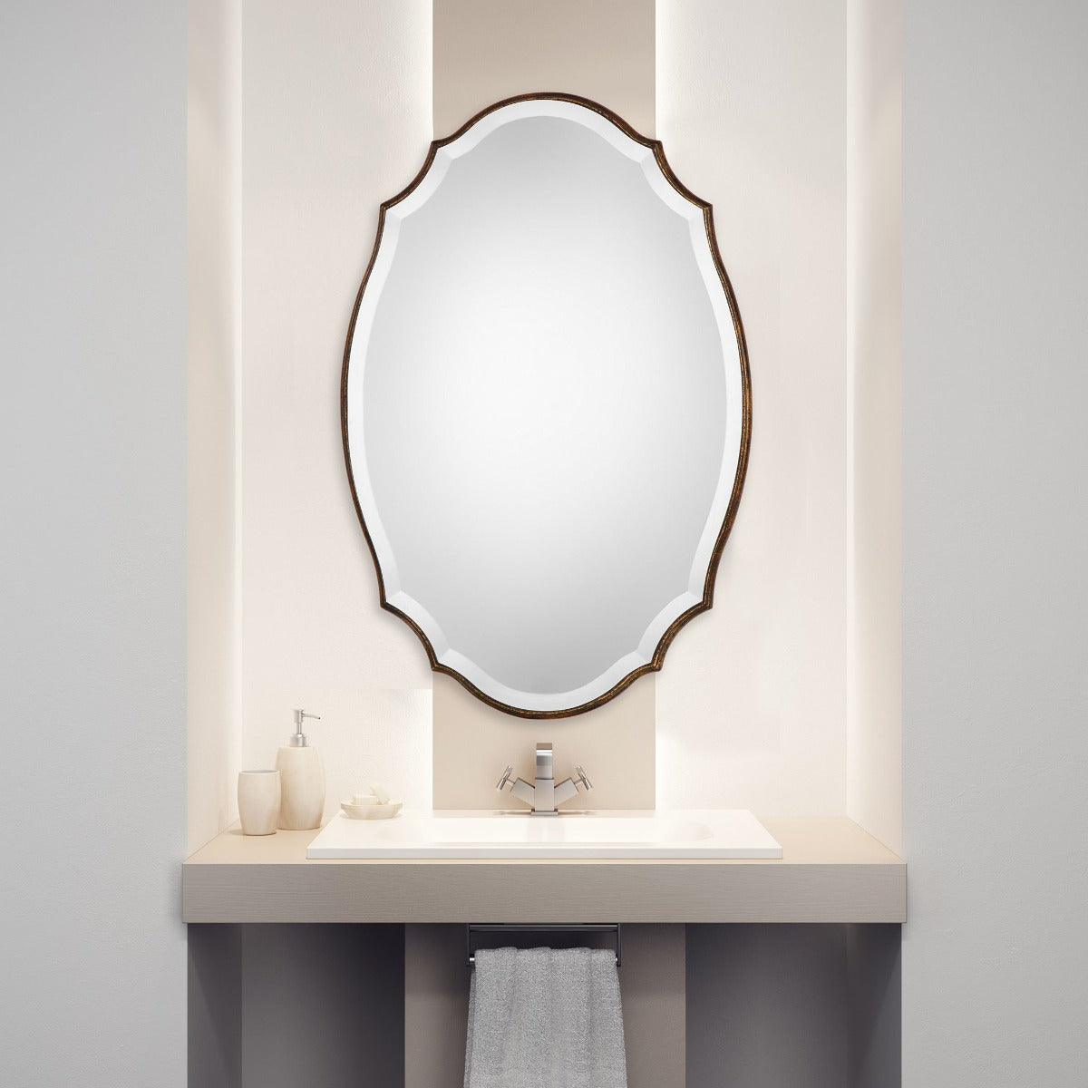 Aida Mirror Bronze Finish Keiichi
