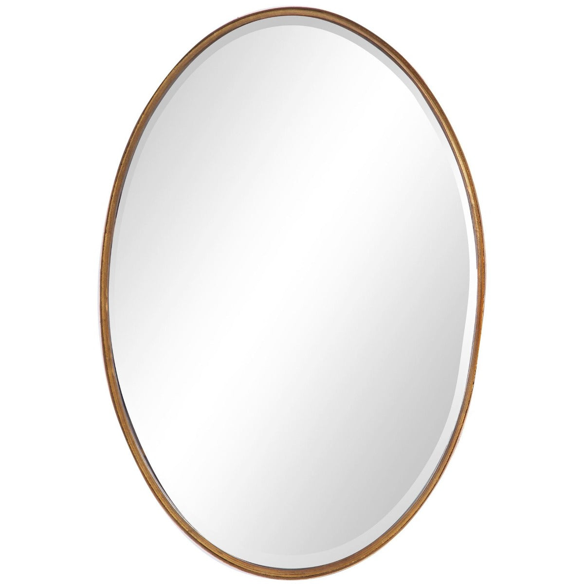 Oval Mirror Gold Leaf by Keiichi