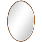Oval Mirror Gold Leaf by Keiichi