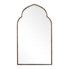 Temple Arched Mirror in Golden Bronze by Keiichi