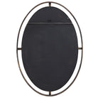 Contrast Oval Mirror Bronze & Gold by Keiichi
