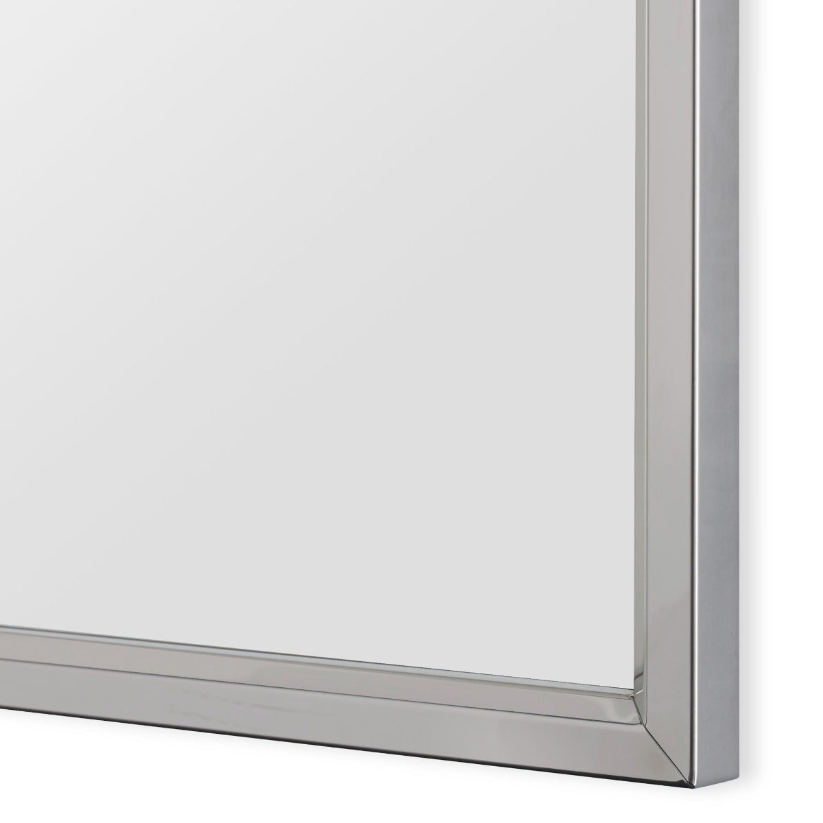 Simple Rectangular Mirror Silver by Keiichi