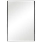 Simple Slim Frame Mirror Black by Keiichi