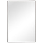 Simple Slim Frame Mirror Gunmetal Grey by Keiichi