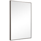 Simple Slim Frame Mirror Gunmetal Grey by Keiichi