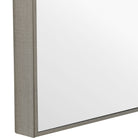 Simple Slim Frame Rectangular Mirror in Silver by Keiichi