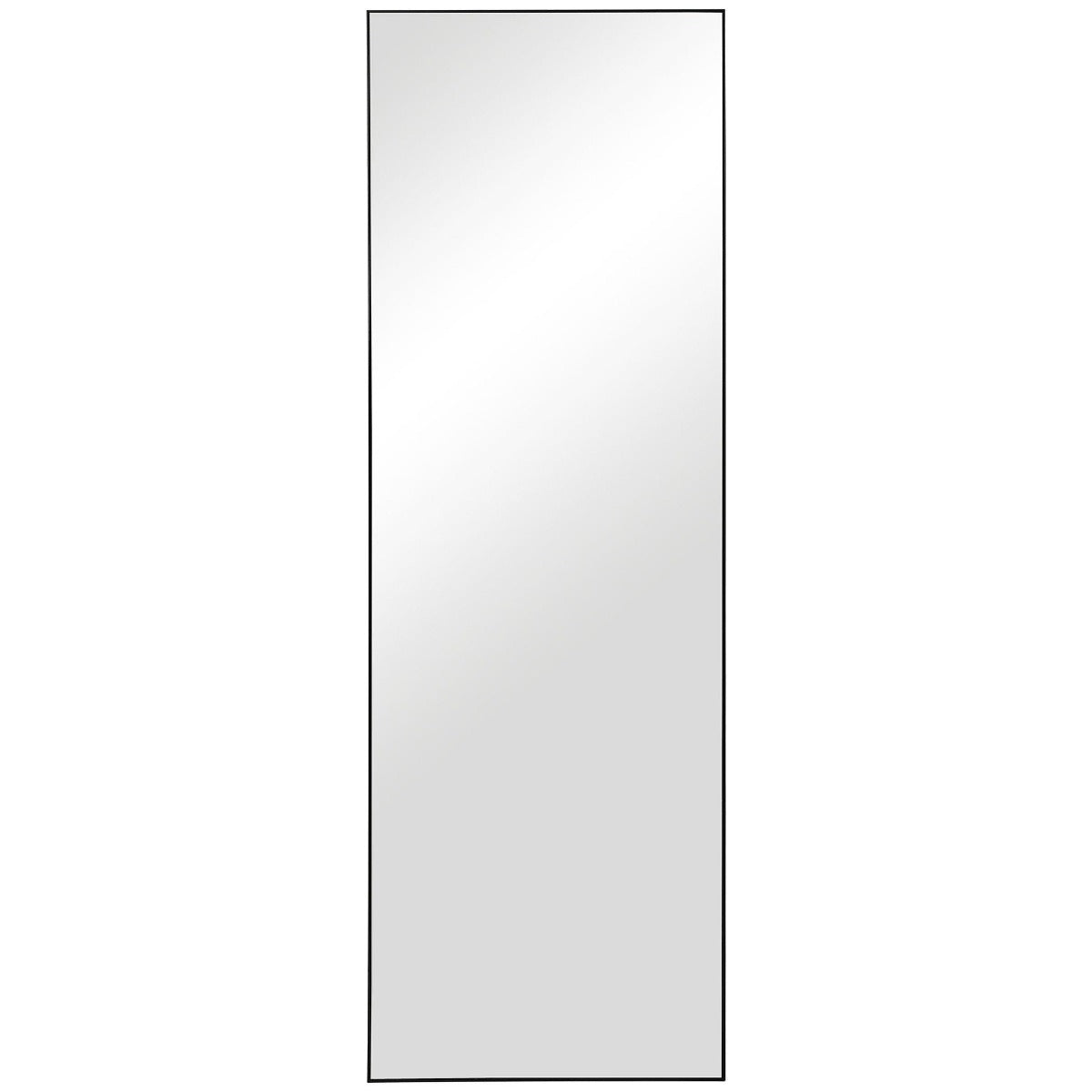 Slim Frame Full Length Mirror in Black by Keiichi