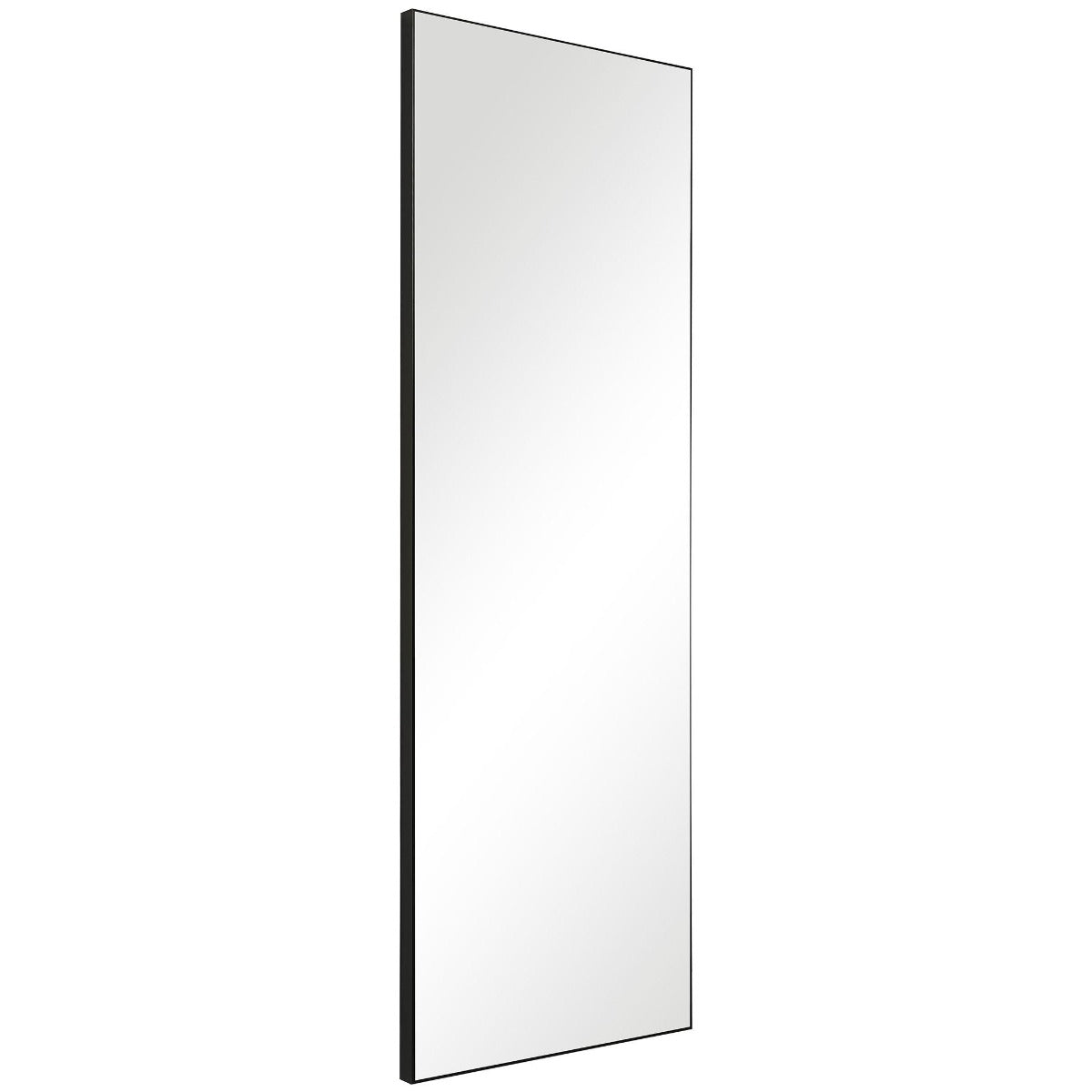 Slim Frame Full Length Mirror in Black by Keiichi