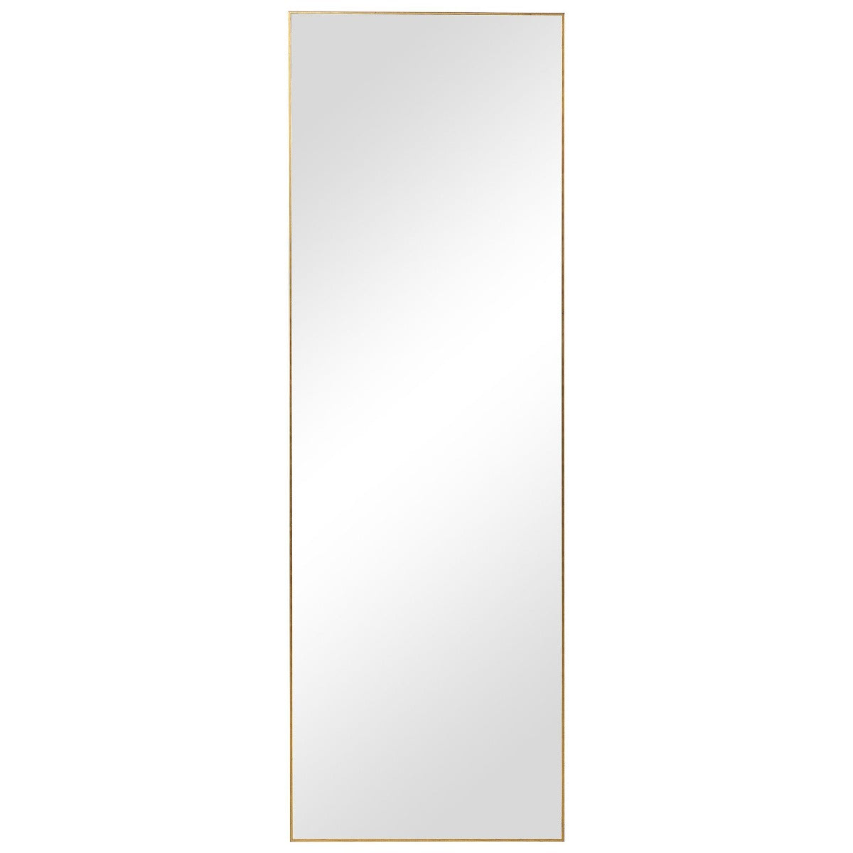 Slim Frame Full-Length Mirror in Gold by Keiichi