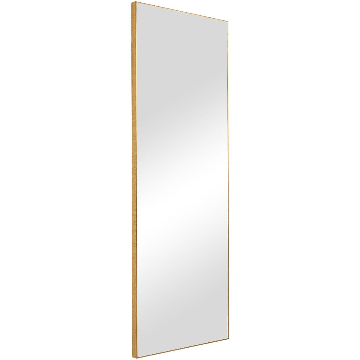 Slim Frame Full-Length Mirror in Gold by Keiichi