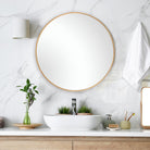Eve Small Round Mirror Gold by Keiichi