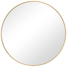 Evelyn Round Mirror Gold by Keiichi