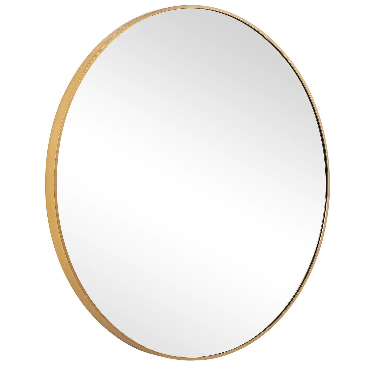 Evelyn Round Mirror Gold by Keiichi