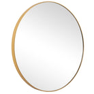 Evelyn Round Mirror Gold by Keiichi