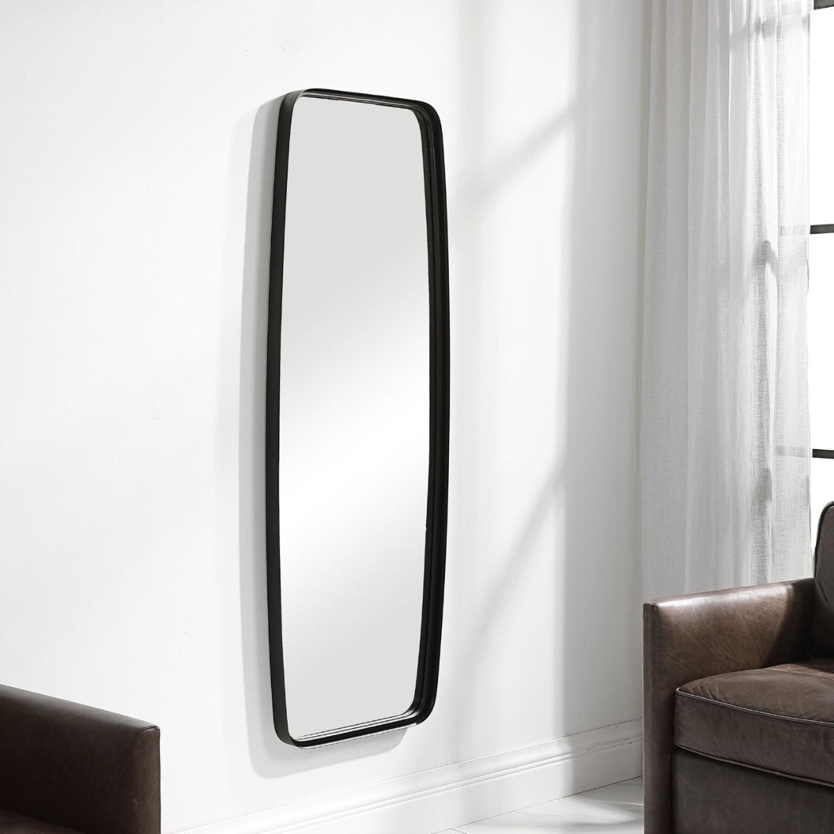 Adeleine Tall Mirror Black by Keiichi