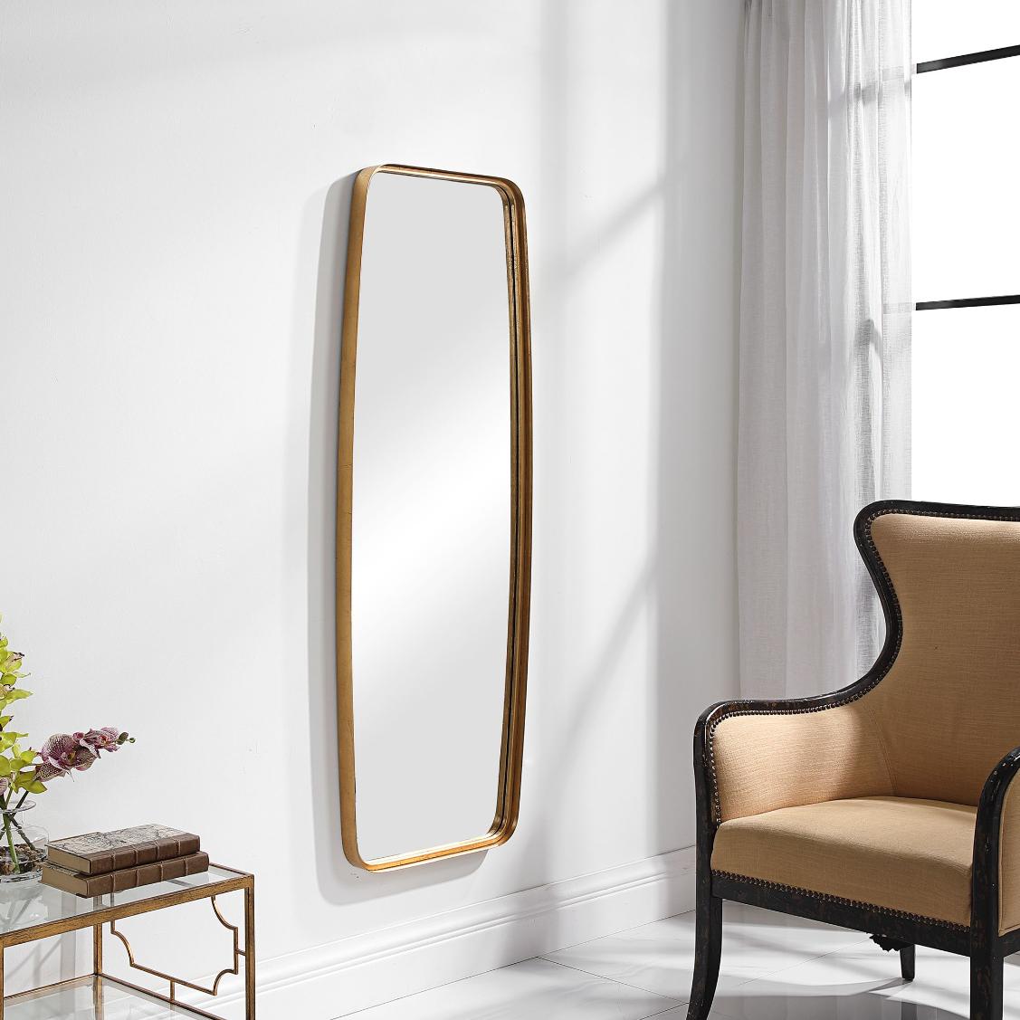 Adeleine Tall Mirror Gold by Keiichi