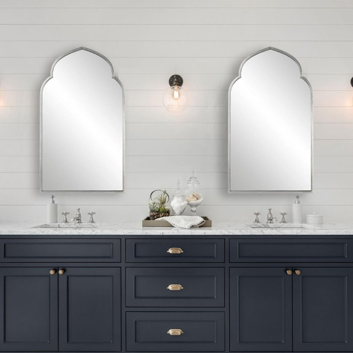 Temple Mirror Silver Finish by Keiichi