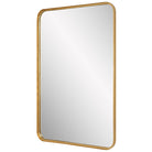 Toby Rectangular Mirror in Gold by Keiichi