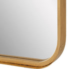 Toby Rectangular Mirror in Gold by Keiichi