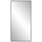 Slim Frame Midi Mirror in Black by Keiichi