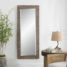 Beachhouse Distressed Wooden Tall Mirror by Keiichi