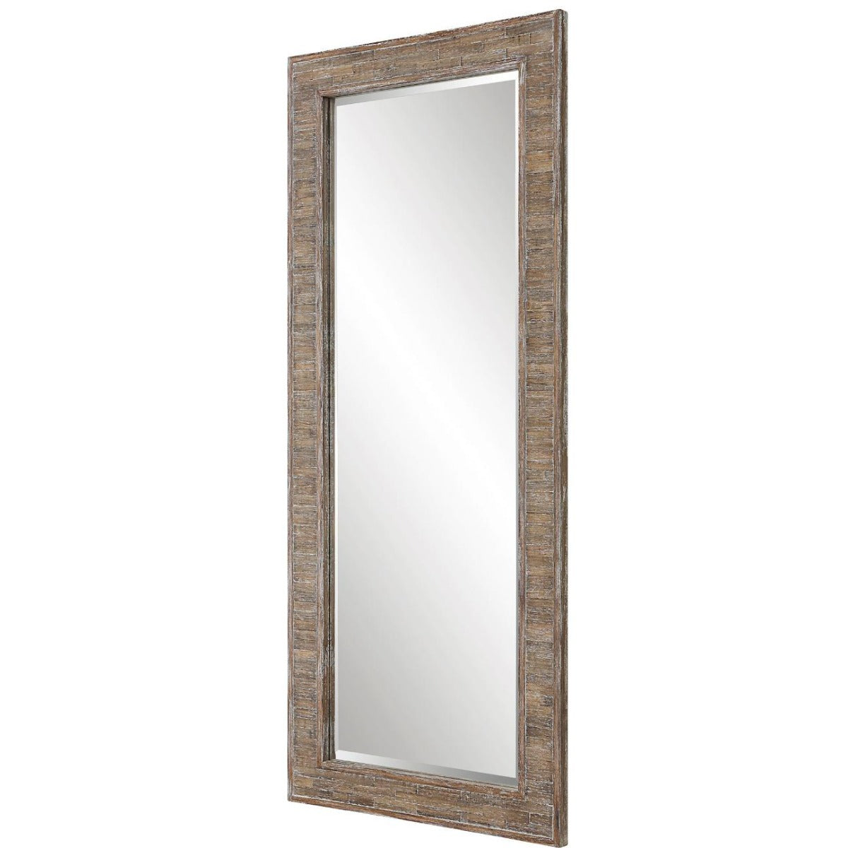 Beachhouse Distressed Wooden Tall Mirror by Keiichi
