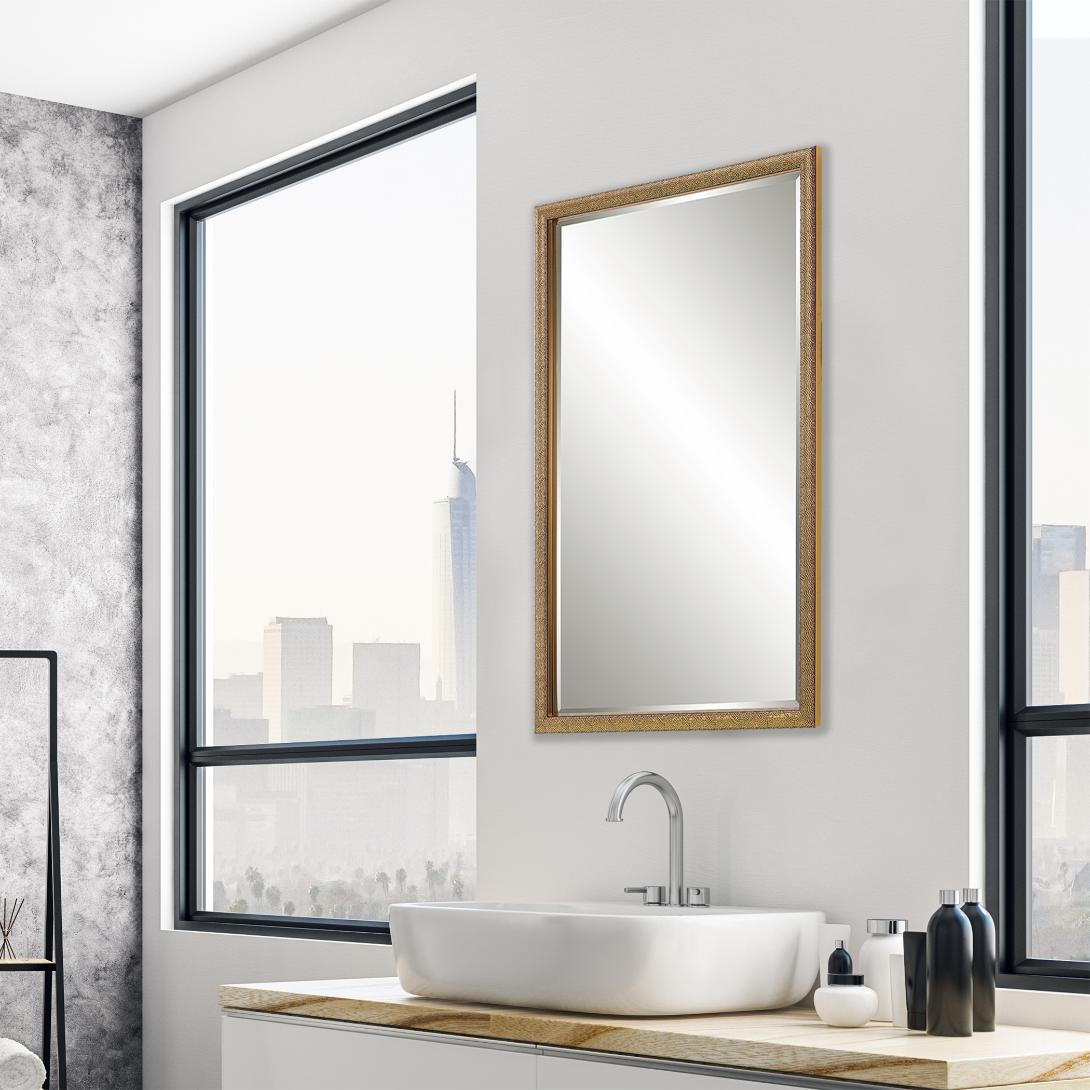 Intricate Mirror Gold Finish Keiichi