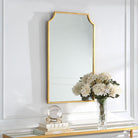 Bradley Mirror Gold Finish by Keiichi