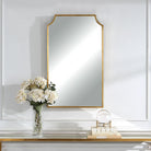 Bradley Mirror Gold Finish by Keiichi
