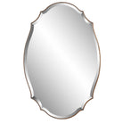 Aida Oval Mirror in Bronze by Keiichi