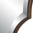 Aida Oval Mirror in Bronze by Keiichi