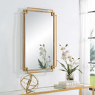 Deco Mirror Brushed Gold by Keiichi