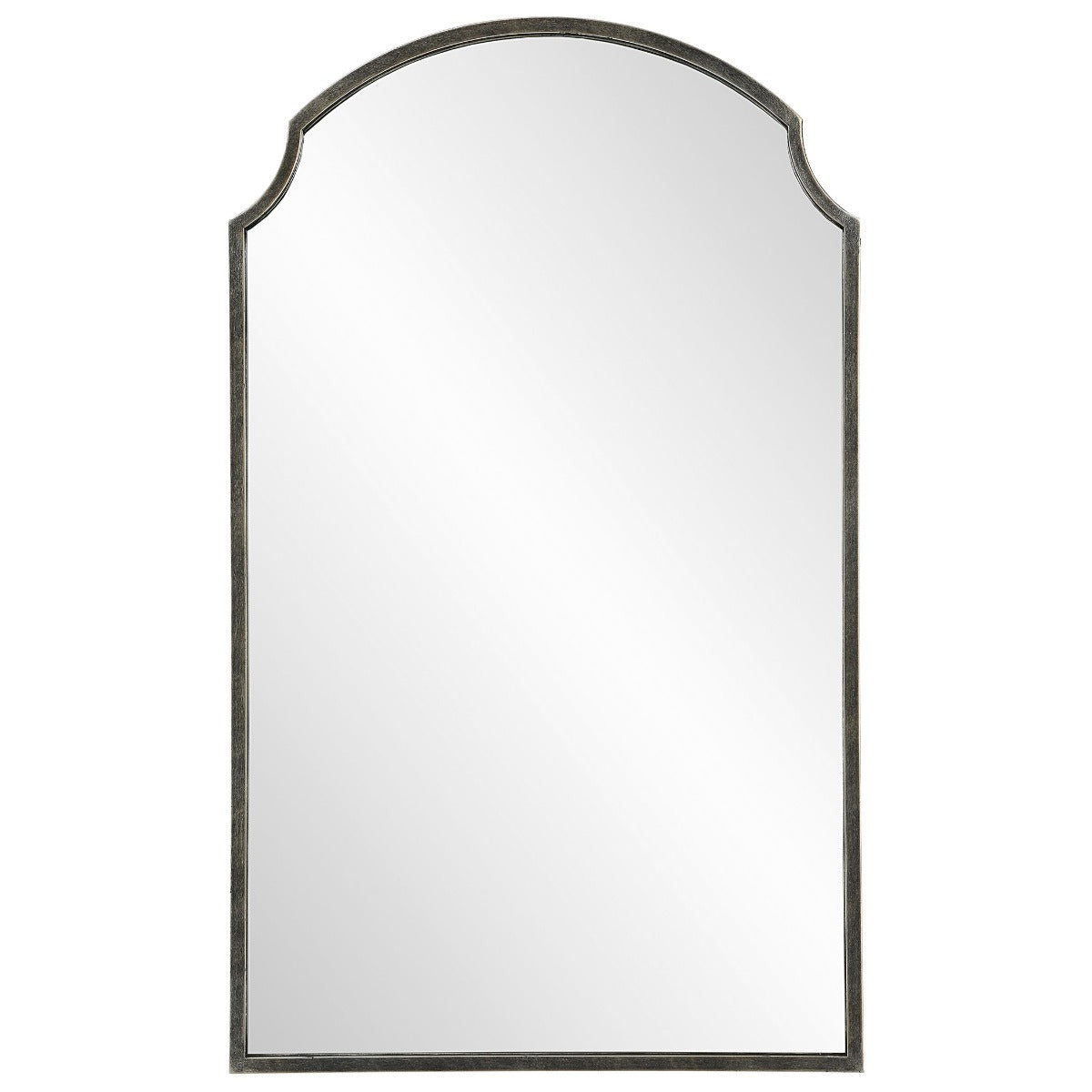 Beatrice Arched Mirror in Brushed Bronze by Keiichi